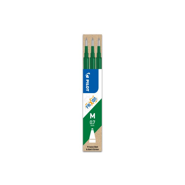 PILOT Mine FriXion Refill BLS-FR7-G-S3 vert, set à 3