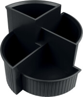 helit Pot multifonction Linear, 4 compartiments, noir