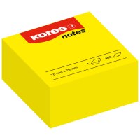 Kores Bloc de notes repositionnablesnotes, 75 x 75 mm, uni