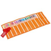 STABILO Fineliner point 88, 30er Rollerset, orange weiss