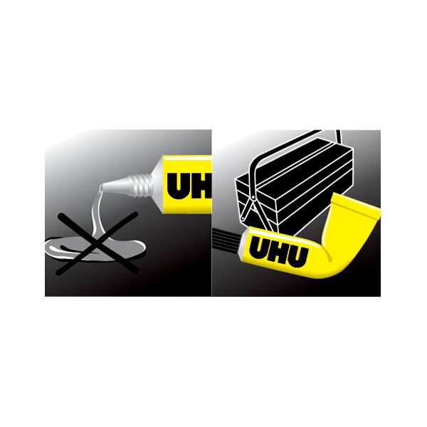 UHU Colle universelle extra, avec solvant, tube de 18 g