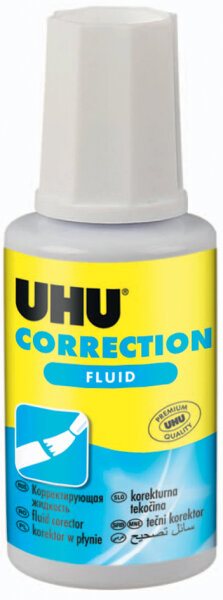 UHU Liquide correcteur Correction Fluid, blanc, 20 ml