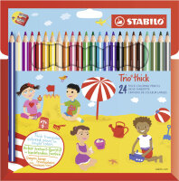 STABILO Crayon de couleur Trio long, corps large,...