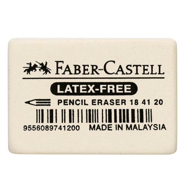 FABER-CASTELL Kautschuk-Radierer 7041-40, weiss