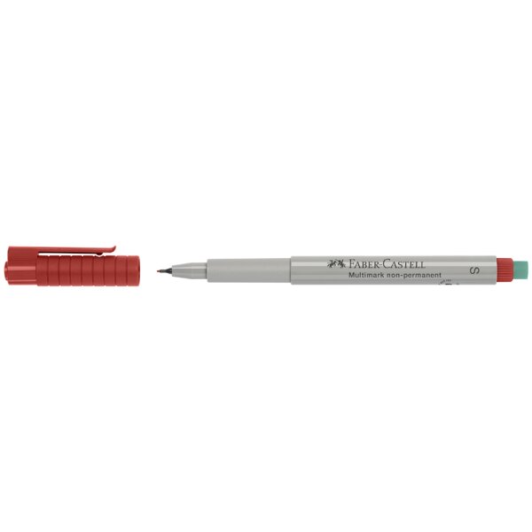 FABER-CASTELL Marqueur NonPermanent MULTIMARK S, rouge