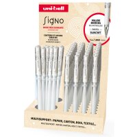 uni-ball Stylo roller encre gel SIGNO UM153, par 36, blanc