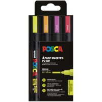 POSCA Pigmentmarker PC-5M, 8er Etui, metallic Farben