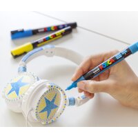 POSCA Marqueur à pigment PC-3ML pailleté, étui de 4, assorti