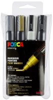 POSCA Marqueur à pigment PC-5M, étui de 4