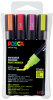 POSCA Marqueur à pigment PC-5M, étui de 4, couleurs fluo