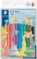 STAEDTLER Crayon en cire Noris, étui plastique de 12