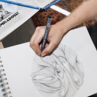 STAEDTLER Pigmentliner, schwarz, 4+2 GRATIS Etui