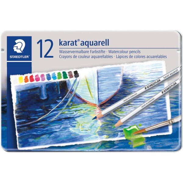 STAEDTLER Aquarellstift karat, 36er Metalletui