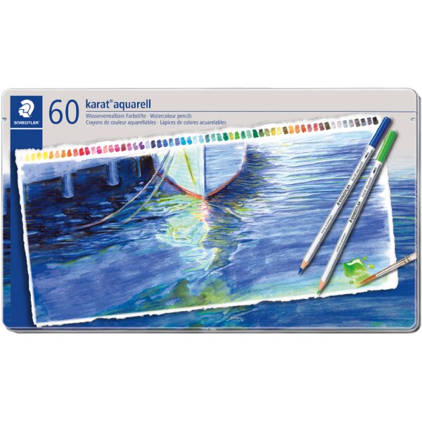STAEDTLER Crayon aquarellable karat aquarelle, étui de 48