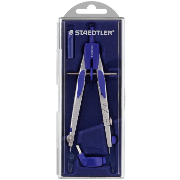 STAEDTLER Compas à réglage rapide 553 01, bouton mécanique