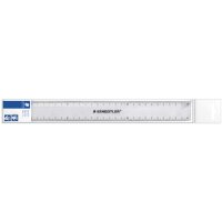 STAEDTLER Flachlineal, 300 mm, aus Kunststoff, transparent