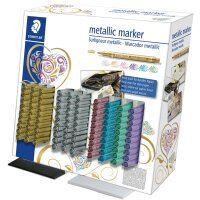 STAEDTLER Permanent-Marker Metallic, 100er Display