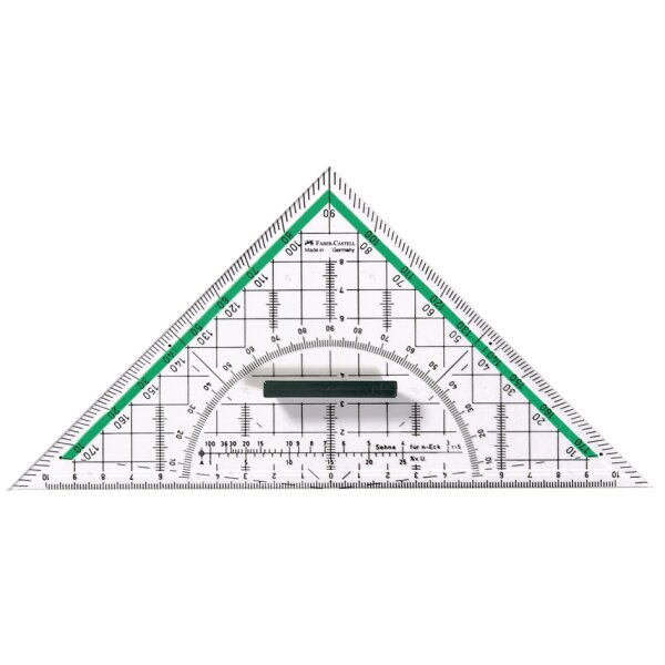 FABER-CASTELL Geometriedreieck BK 1 gross, mit Griff