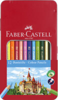 FABER-CASTELL Crayons de couleur CASTLE, étui...