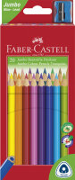FABER-CASTELL Crayons de couleur Jumbo triangulaire, 20...