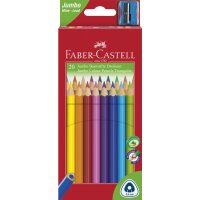 FABER-CASTELL Dreikant-Buntstifte Jumbo, 20er Etui