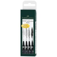 FABER-CASTELL Feutre PITT artist pen, étui de 4,...