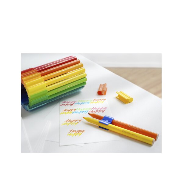 FABER-CASTELL Fasermaler CONNECTOR PEN, 60er Koffer