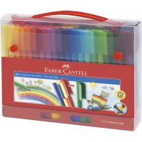 FABER-CASTELL Fasermaler CONNECTOR PEN, 60er Koffer