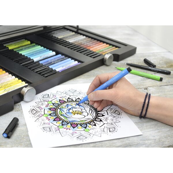 FABER-CASTELL Feutre PITT artist pen, vert de cobalt