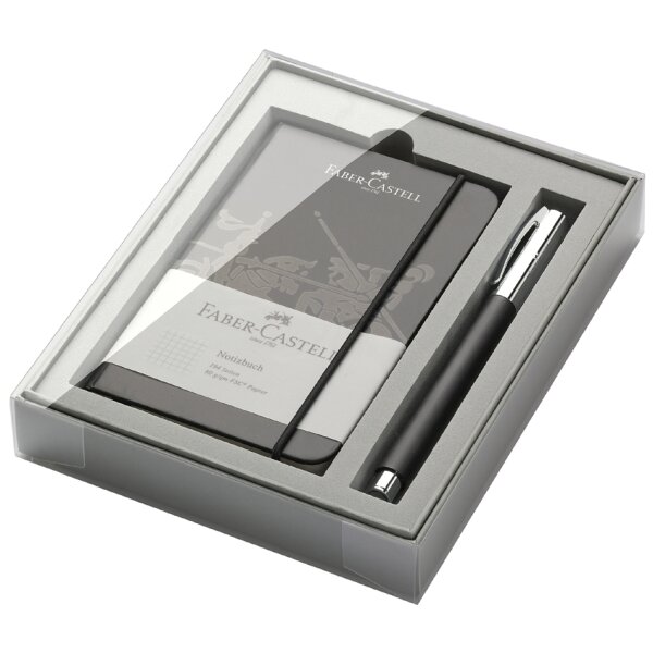 FABER-CASTELL Schreibgeräte-Set Ambition Edelharz, schwarz