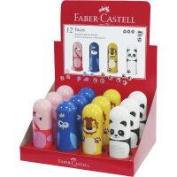 FABER-CASTELL Radierer-Spitzer-Kombi Faces, im Display