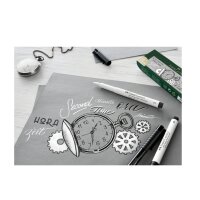 FABER-CASTELL Feutre PITT artist pen, étui de 4