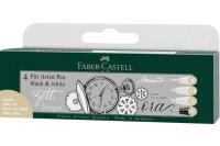 FABER-CASTELL Pitt Artist Pen 167151 black & white 4...