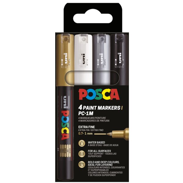POSCA Marqueur à pigment PC-1MC, étui de 16