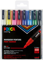 POSCA Marqueur à pigment PC-3M, étui de 8,...