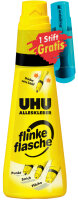 UHU Colle universelle flinke flasche + surligneur edding