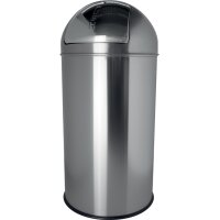 helit Metall-Abfalleimer "the dome", 50 Liter, blau