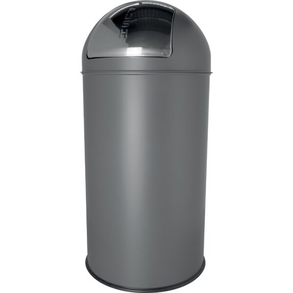 helit Metall-Abfalleimer "the dome", 50 Liter, schwarz