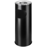 helit Cendrier sur pied the shark, tôle dacier, noir