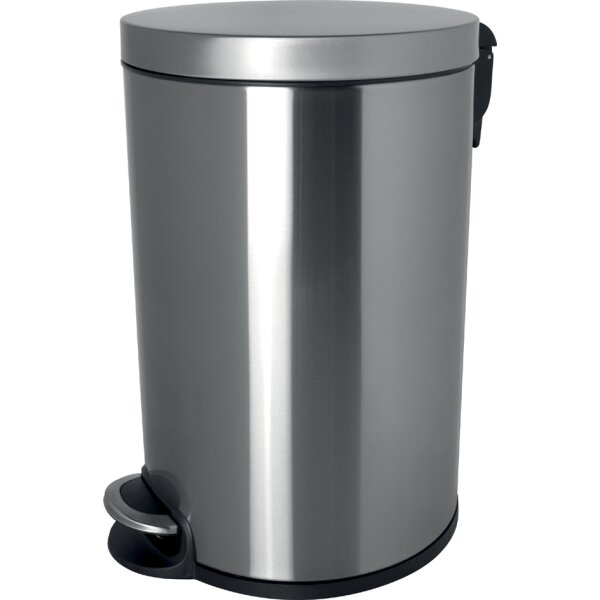 helit Tret-Abfalleimer "the silent", 20 Liter, weiss