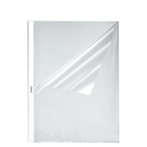 herlitz Prospekthülle, DIN A4, genarbt, 0,055 mm