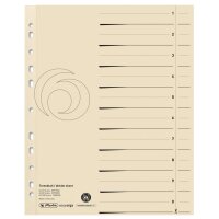 herlitz Trennblätter, A4 Überbreite,...