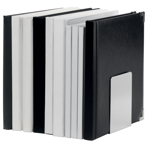 MAUL Serre-livres, en aluminium, (L)120 x (P)120 x (H)175 mm