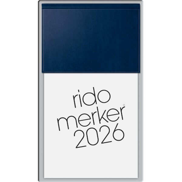 rido id&eacute; Tischkalender "Merker Miradur", 2027, dunkelblau