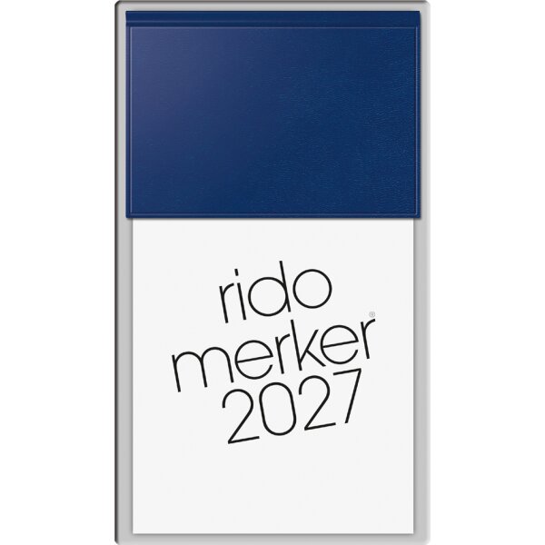rido id&eacute; Tischkalender "Merker Miradur", 2027, dunkelblau