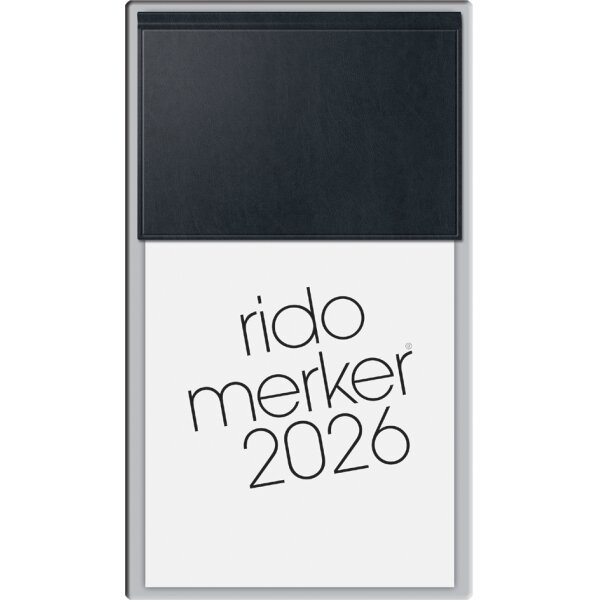 rido id&eacute; Tischkalender "Merker Miradur", 2027, dunkelblau