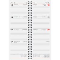 Glocken Tischkalender Vormerkkalender, 2026, rot