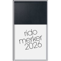 rido idé Tischkalender Merker Miradur, 2026, schwarz