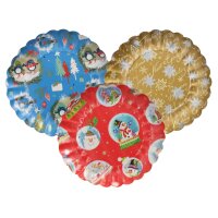 STARPAK Assiette de lAvent ronde, diamètre: 230...