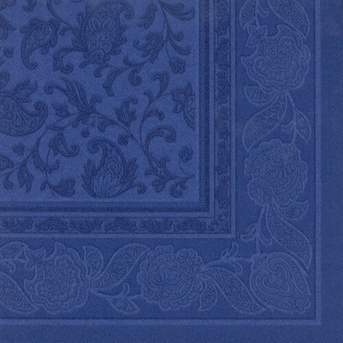 PAPSTAR Serviette ROYAL Collection Ornaments, bleu foncé